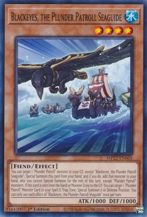 Blackeyes, the Plunder Patroll Seaguide — 2022 Tin of the Pharaoh's Gods — Yu-Gi-Oh!