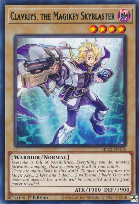 Clavkiys, the Magikey Skyblaster from 2022 Tin of the Pharaoh's Gods - Yu-Gi-Oh!