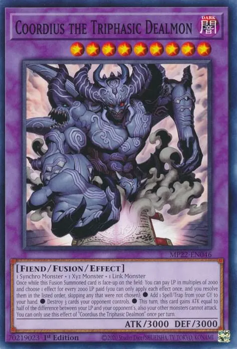 Coordius le Dealmon Triphasique — 2022 Tin of the Pharaoh's Gods — Yu-Gi-Oh!