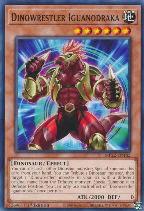 Dinolutteur Iguanodraka — 2022 Tin of the Pharaoh's Gods — Yu-Gi-Oh!