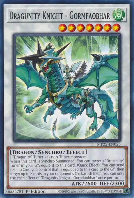Chevalier Dragunité - Gormfaobhar — 2022 Tin of the Pharaoh's Gods — Yu-Gi-Oh!