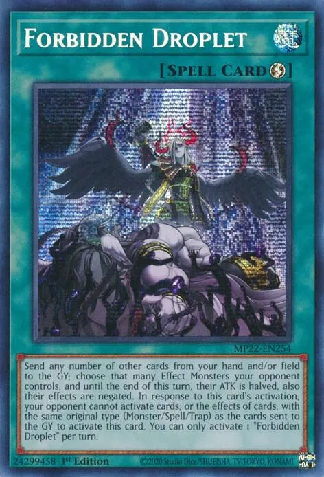 Forbidden Droplet — 2022 Tin of the Pharaoh's Gods — Yu-Gi-Oh!