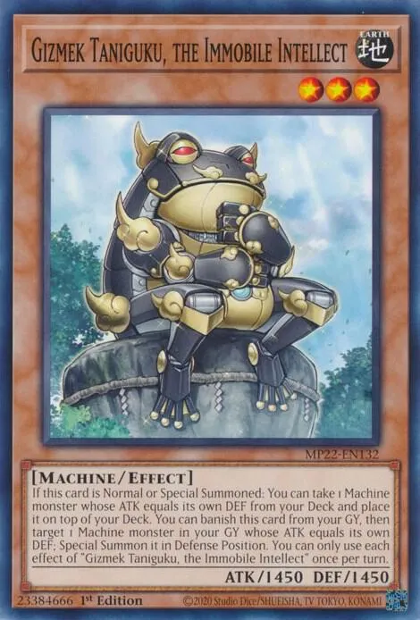 Gizmek Taniguku, l'Intellect Immobile — 2022 Tin of the Pharaoh's Gods — Yu-Gi-Oh!