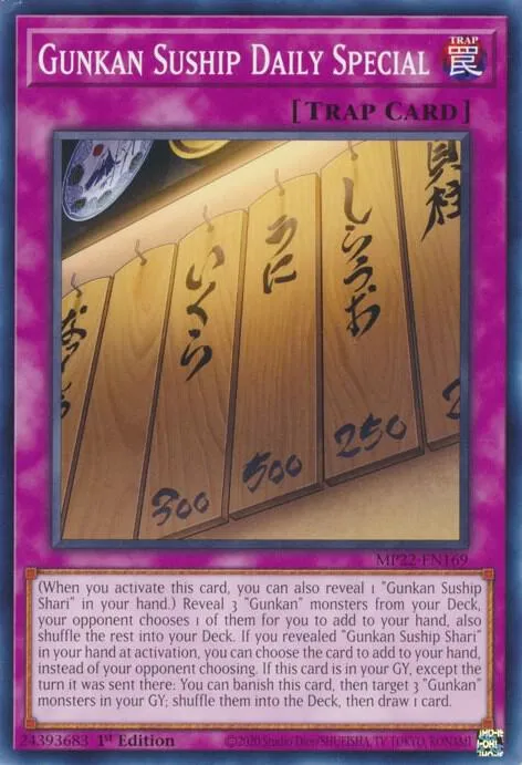 Spécialité Batosushi Gunkan du Jour — 2022 Tin of the Pharaoh's Gods — Yu-Gi-Oh!