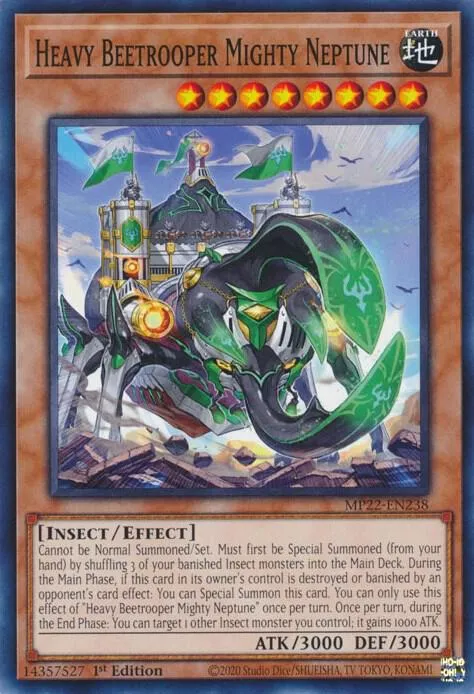 Puissant Neptune de la Coléoptroupe Lourde — 2022 Tin of the Pharaoh's Gods — Yu-Gi-Oh!