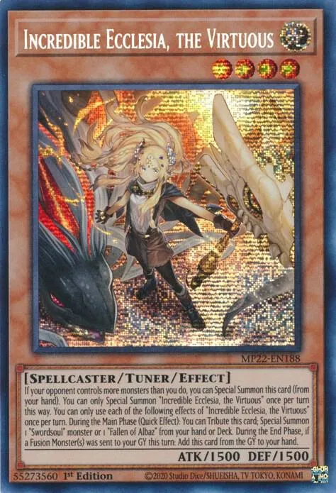 Incredible Ecclesia, the Virtuous — 2022 Tin of the Pharaoh's Gods — Yu-Gi-Oh!
