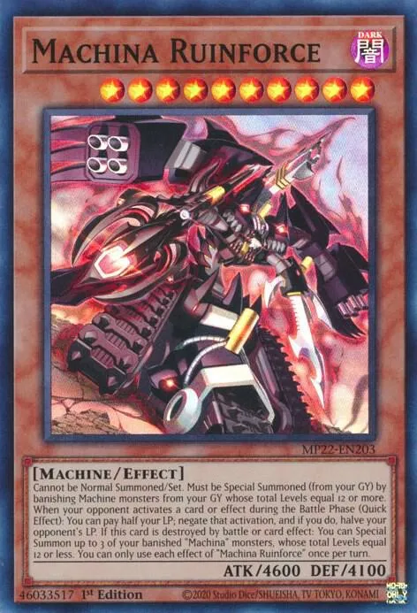 Ruinforce Méchabot — 2022 Tin of the Pharaoh's Gods — Yu-Gi-Oh!