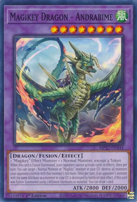 Dragon de la Magiclé - Andrabime — 2022 Tin of the Pharaoh's Gods — Yu-Gi-Oh!