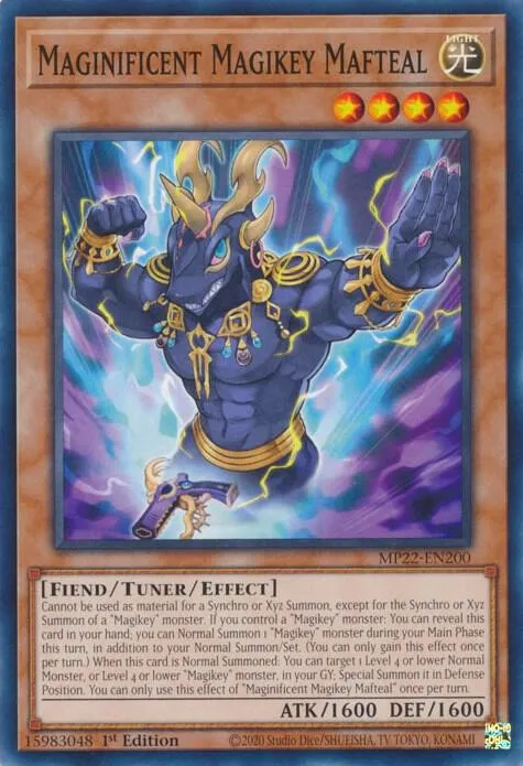 Maginificent Magikey Mafteal — 2022 Tin of the Pharaoh's Gods — Yu-Gi-Oh!