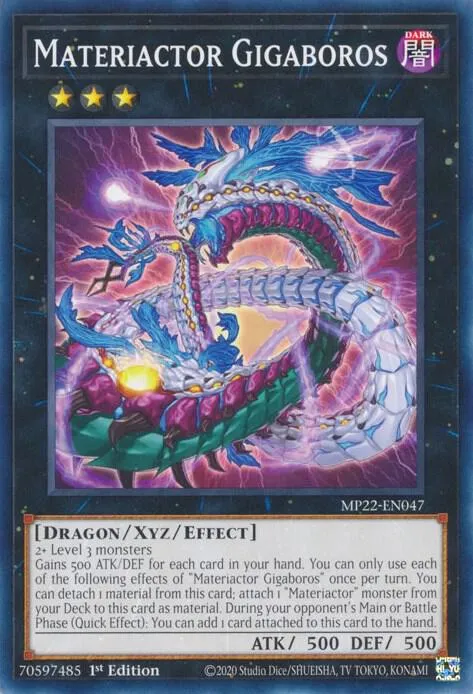 Matériacteur Gigaboros — 2022 Tin of the Pharaoh's Gods — Yu-Gi-Oh!