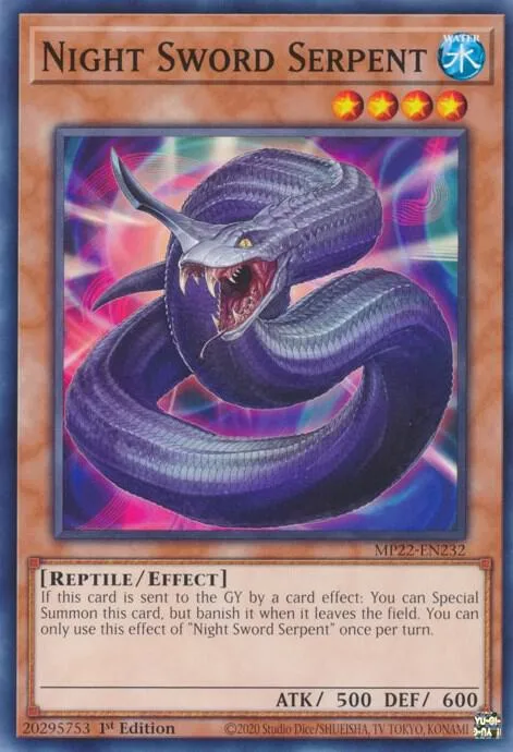 Night Sword Serpent — 2022 Tin of the Pharaoh's Gods — Yu-Gi-Oh!