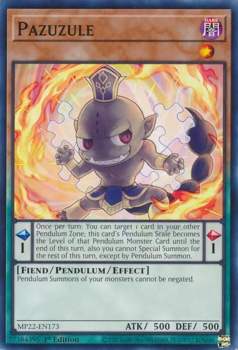 Pazuzule — 2022 Tin of the Pharaoh's Gods — Yu-Gi-Oh!