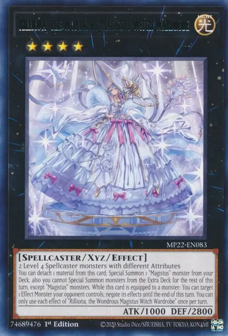Rilliona, Merveilleuse Sorcière de Garde-Robe Magistus from 2022 Tin of the Pharaoh's Gods - Yu-Gi-Oh!