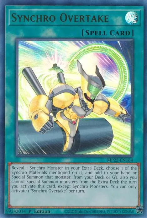 Synchro Overtake — 2022 Tin of the Pharaoh's Gods — Yu-Gi-Oh!