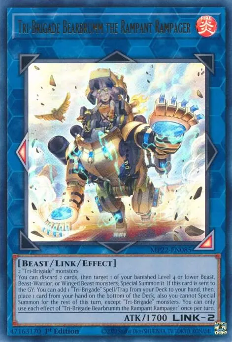 Bearbrumm Tri-Brigade le Saccageur en Fureur — 2022 Tin of the Pharaoh's Gods — Yu-Gi-Oh!