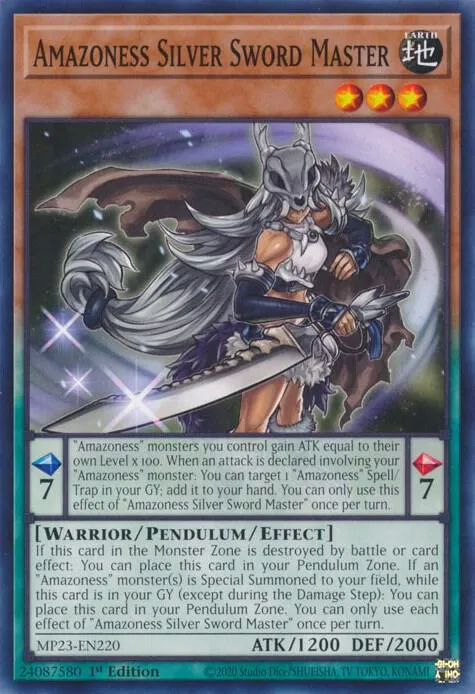 Amazoness Silver Sword Master — 25th Anniversary Tin: Dueling Heroes Mega Pack — Yu-Gi-Oh!