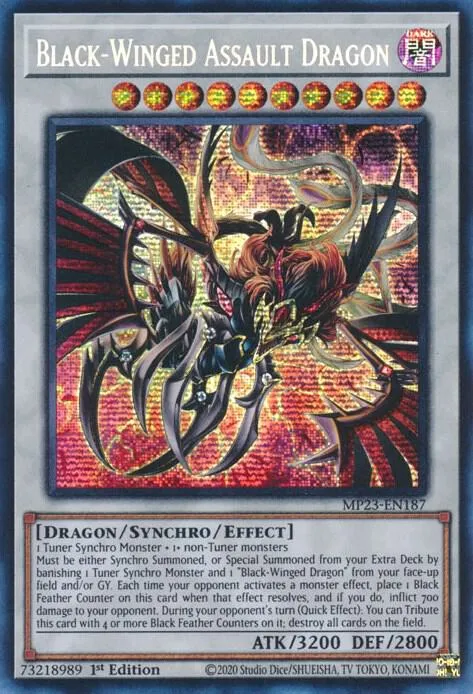 Dragon d'Assaut Ailes Sombres — 25th Anniversary Tin: Dueling Heroes Mega Pack — Yu-Gi-Oh!