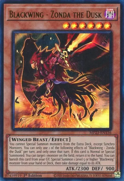 Blackwing - Zonda the Dusk — 25th Anniversary Tin: Dueling Heroes Mega Pack — Yu-Gi-Oh!