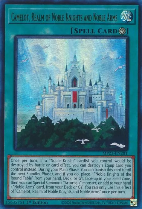 Camelot, Royaume du Chevalier Noble et des Armes Nobles — 25th Anniversary Tin: Dueling Heroes Mega Pack — Yu-Gi-Oh!