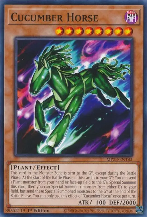Cucumber Horse — 25th Anniversary Tin: Dueling Heroes Mega Pack — Yu-Gi-Oh!