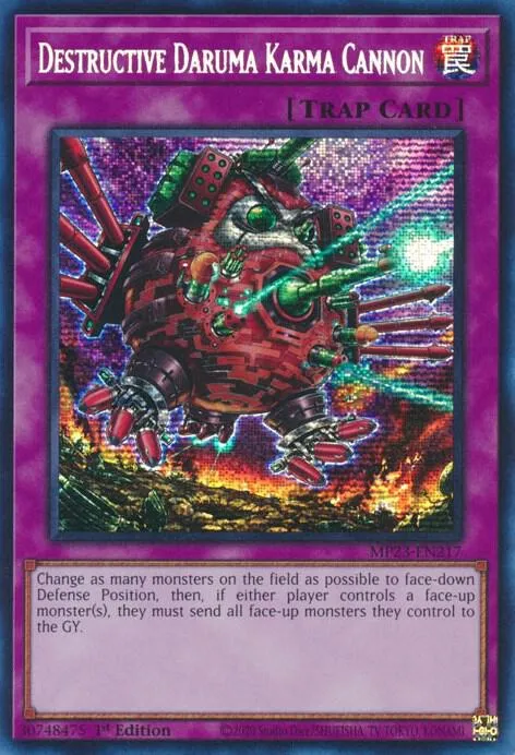 Destructive Daruma Karma Cannon — 25th Anniversary Tin: Dueling Heroes Mega Pack — Yu-Gi-Oh!