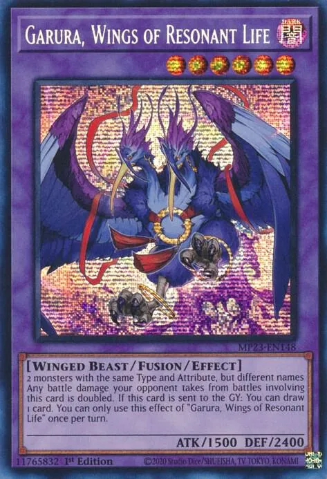 Garura, Wings of Resonant Life — 25th Anniversary Tin: Dueling Heroes Mega Pack — Yu-Gi-Oh!
