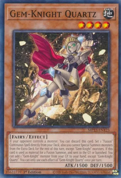 Gem-Knight Quartz — 25th Anniversary Tin: Dueling Heroes Mega Pack — Yu-Gi-Oh!