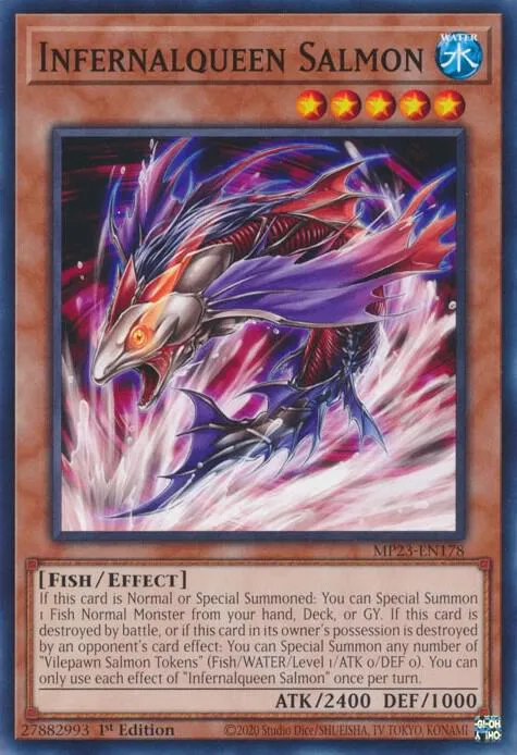 Saumon Reine Infernale — 25th Anniversary Tin: Dueling Heroes Mega Pack — Yu-Gi-Oh!