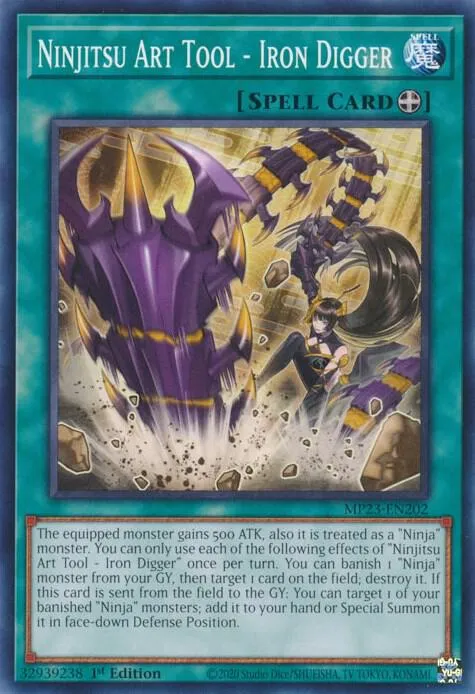 Outil Art Ninjitsu - Pelleteuse de Fer — 25th Anniversary Tin: Dueling Heroes Mega Pack — Yu-Gi-Oh!