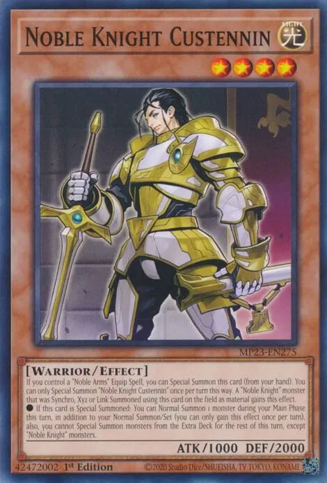 Noble Knight Custennin — 25th Anniversary Tin: Dueling Heroes Mega Pack — Yu-Gi-Oh!