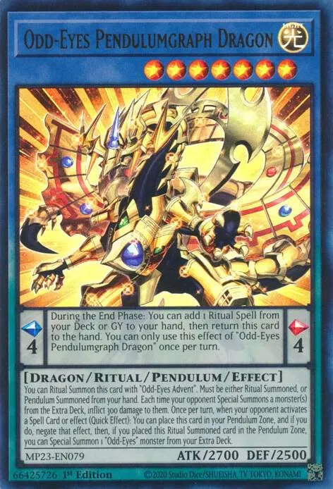 Odd-Eyes Pendulumgraph Dragon — 25th Anniversary Tin: Dueling Heroes Mega Pack — Yu-Gi-Oh!