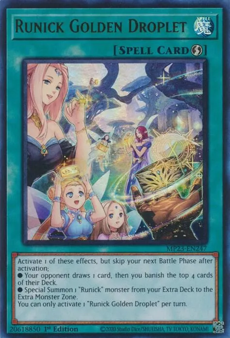 Gouttelette d'Or Runick — 25th Anniversary Tin: Dueling Heroes Mega Pack — Yu-Gi-Oh!