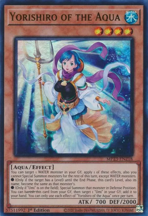 Yorishiro of the Aqua — 25th Anniversary Tin: Dueling Heroes Mega Pack — Yu-Gi-Oh!