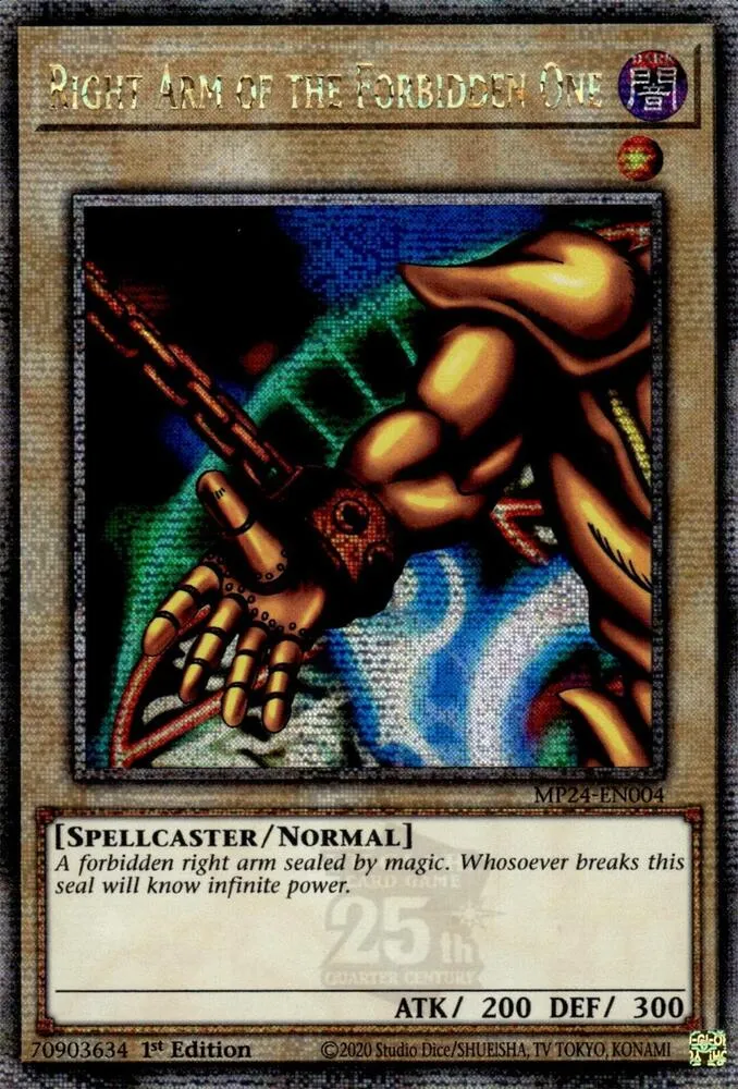 Right Arm of the Forbidden One — 25th Anniversary Tin: Dueling Mirrors — Yu-Gi-Oh!