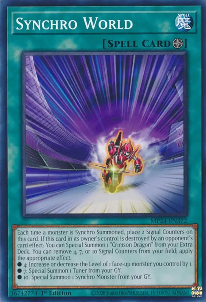 Synchro World from 25th Anniversary Tin: Dueling Mirrors - Yu-Gi-Oh!