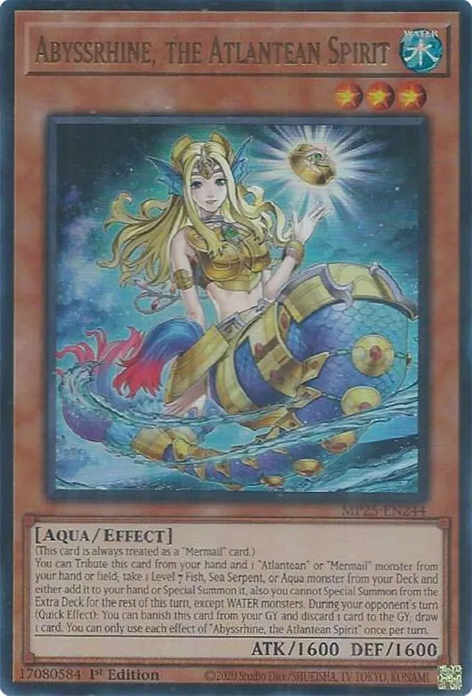 Abyssrhine, the Atlantean Spirit — 2025 Mega-Tin Mega Pack — Yu-Gi-Oh!