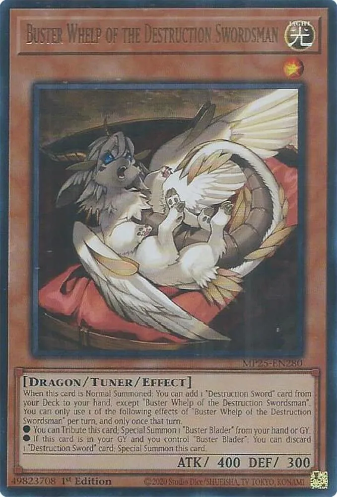 Buster Whelp of the Destruction Swordsman from 2025 Mega-Tin Mega Pack - Yu-Gi-Oh!