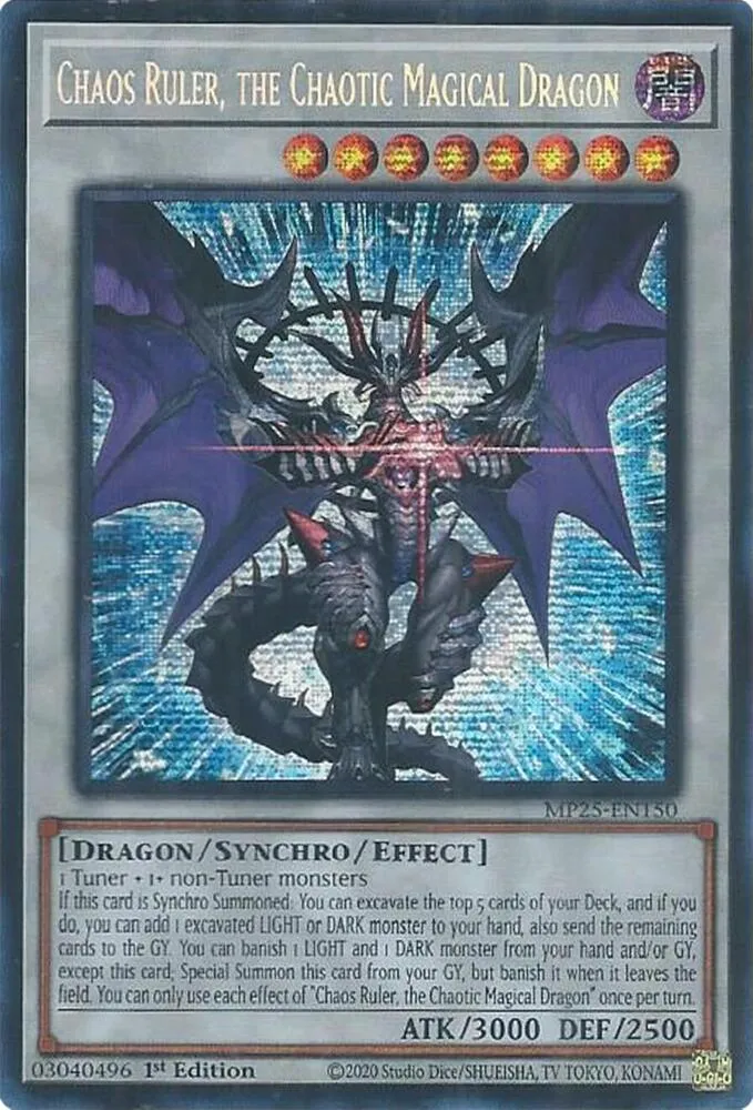 Chaos Ruler, the Chaotic Magical Dragon from 2025 Mega-Tin Mega Pack - Yu-Gi-Oh!
