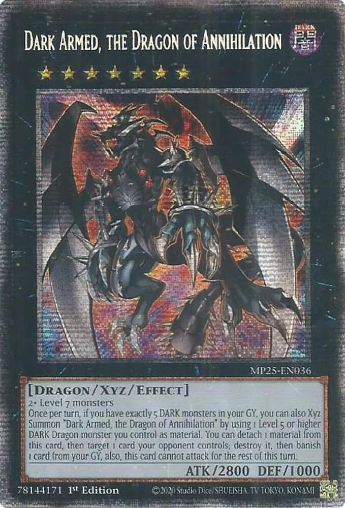 Ténèbres Armées, le Dragon de l'Annihilation — 2025 Mega-Tin Mega Pack — Yu-Gi-Oh!
