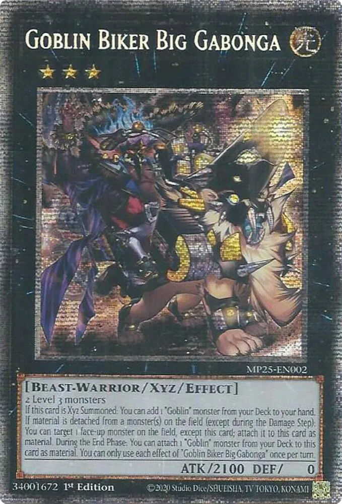 Goblin Biker Big Gabonga — 2025 Mega-Tin Mega Pack — Yu-Gi-Oh!