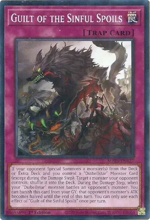 Guilt of the Sinful Spoils — 2025 Mega-Tin Mega Pack — Yu-Gi-Oh!