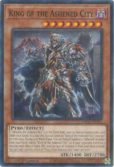 King of the Ashened City — 2025 Mega-Tin Mega Pack — Yu-Gi-Oh!