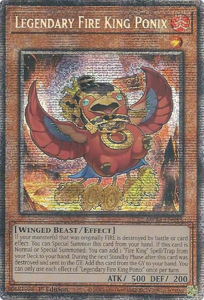 Roi du Feu Légendaire Ponix — 2025 Mega-Tin Mega Pack — Yu-Gi-Oh!