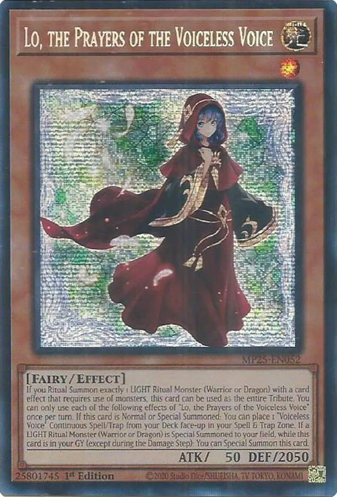 Lo, the Prayers of the Voiceless Voice — 2025 Mega-Tin Mega Pack — Yu-Gi-Oh!