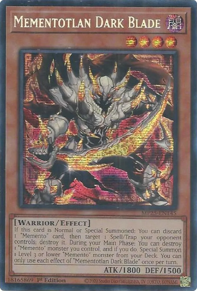 Mementotlan Dark Blade — 2025 Mega-Tin Mega Pack — Yu-Gi-Oh!