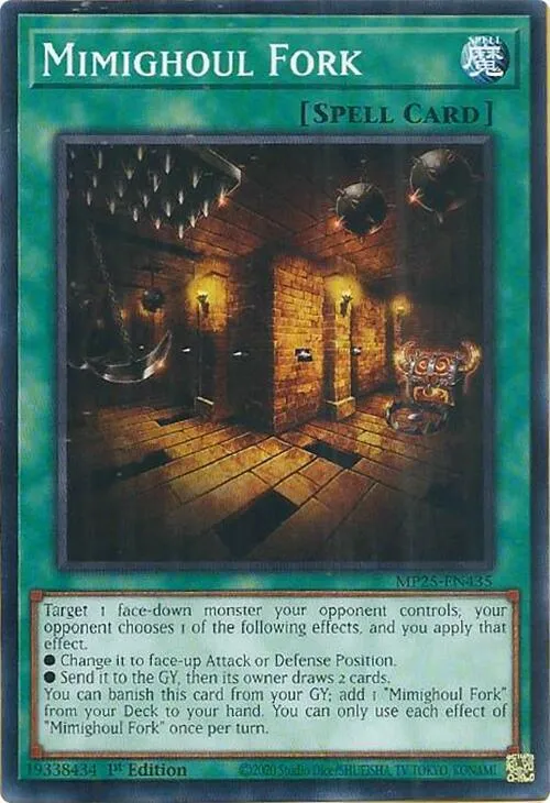 Mimighoul Fork — 2025 Mega-Tin Mega Pack — Yu-Gi-Oh!