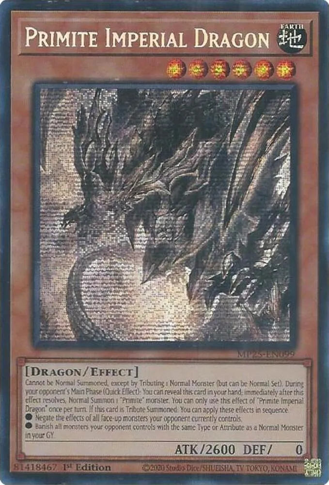 Primite Imperial Dragon — 2025 Mega-Tin Mega Pack — Yu-Gi-Oh!