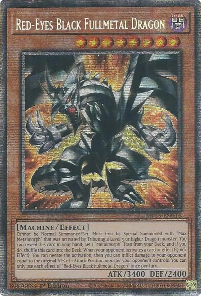 Red-Eyes Black Fullmetal Dragon — 2025 Mega-Tin Mega Pack — Yu-Gi-Oh!
