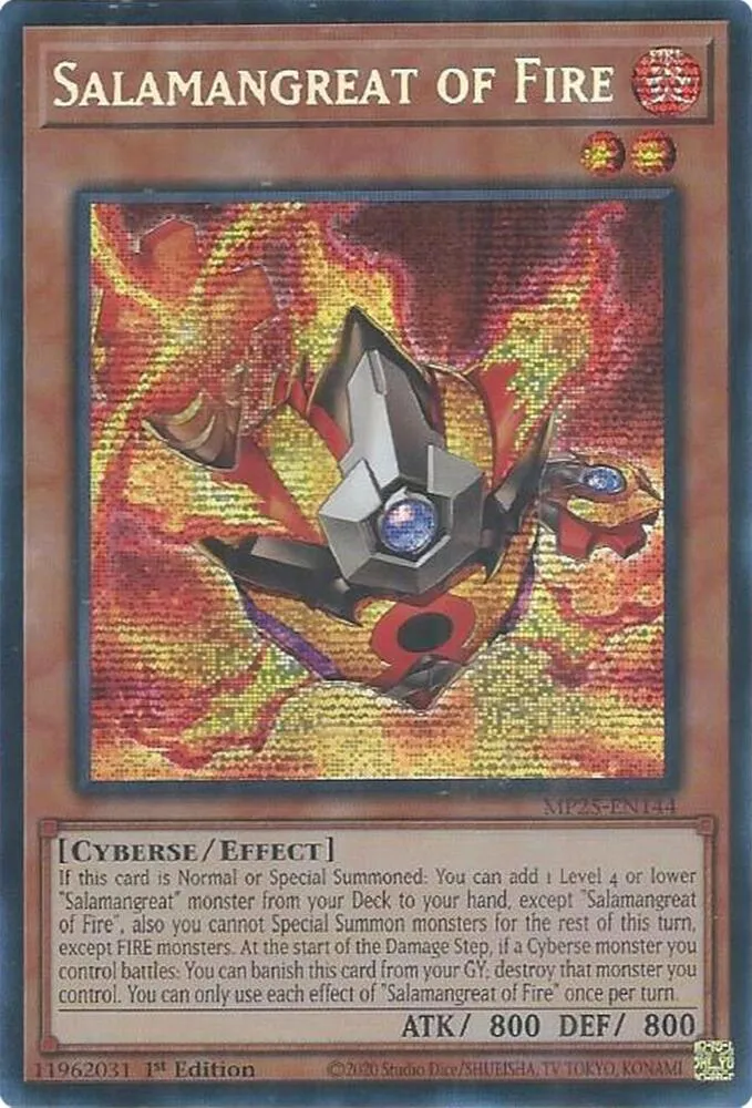 Salamangreat of Fire — 2025 Mega-Tin Mega Pack — Yu-Gi-Oh!