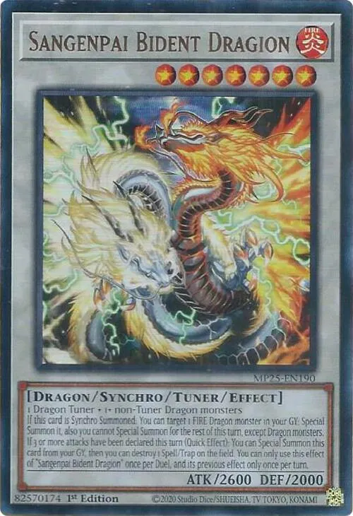 Sangenpai Bident Dragion — 2025 Mega-Tin Mega Pack — Yu-Gi-Oh!